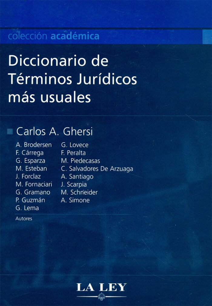 Diccionario de términos jurídicos más usuales