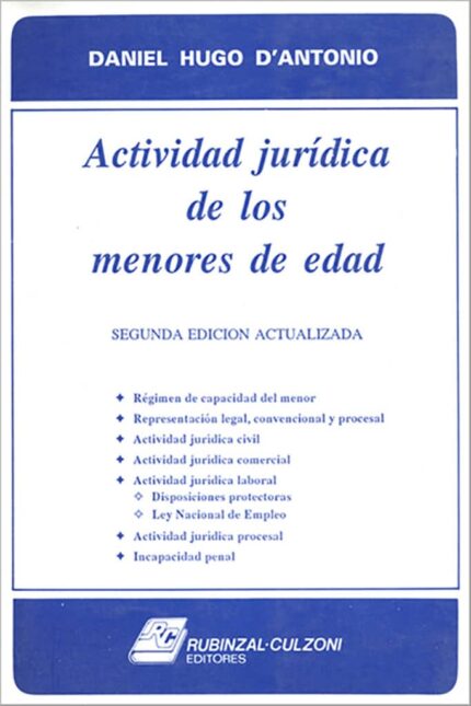 Actividad jurídica de los menores de edad