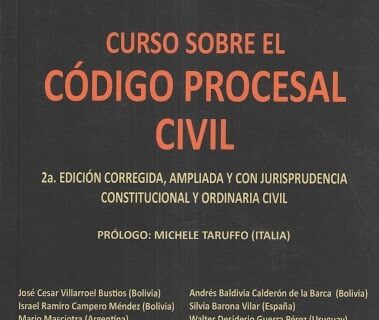 Curso sobre el código procesal civil