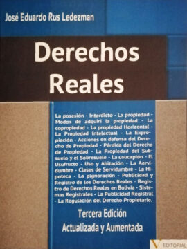 Derechos reales José Eduardo Rus Ledezma