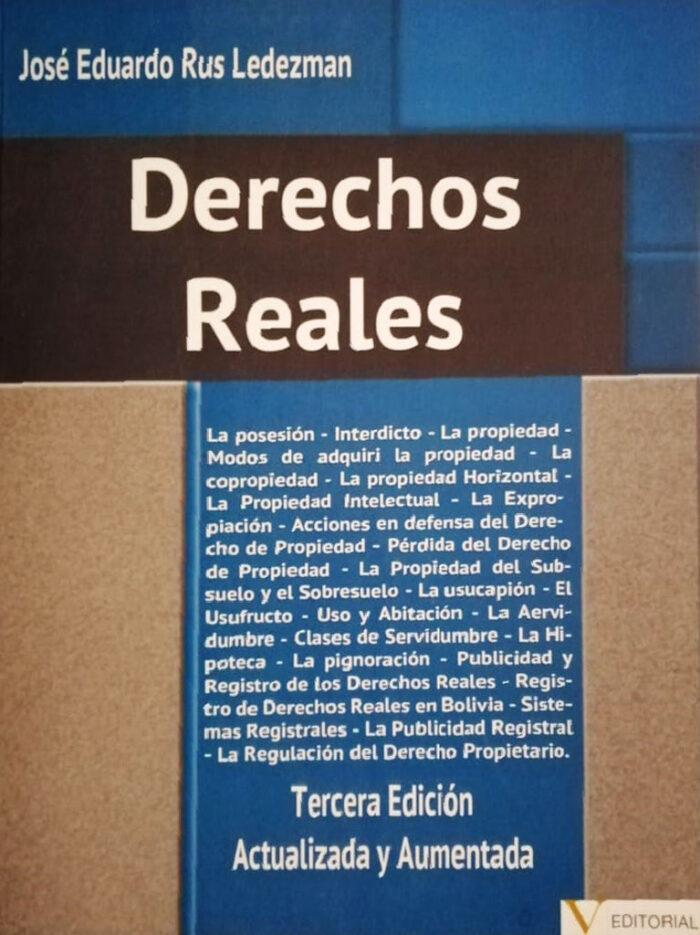 Derechos reales José Eduardo Rus Ledezma