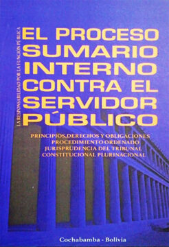 El proceso sumario interno contra el servidor público