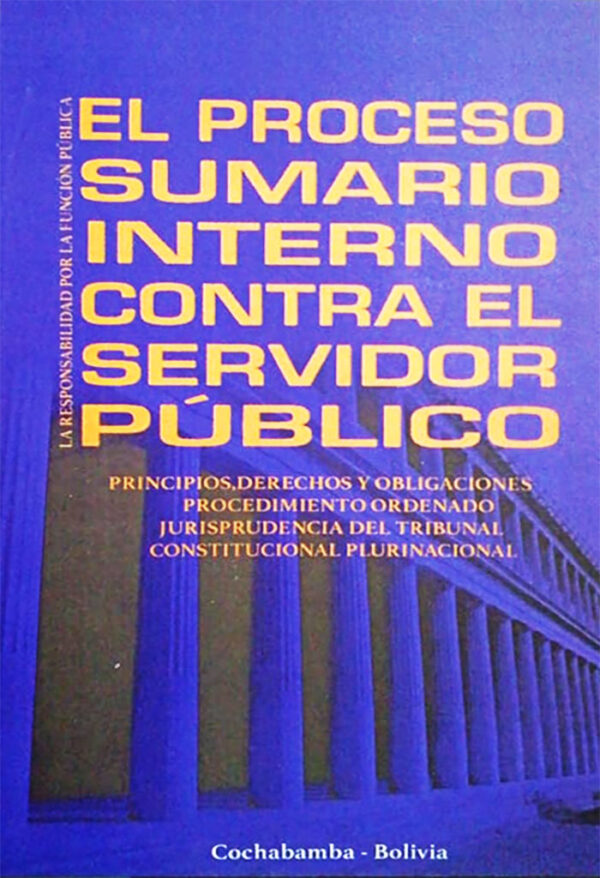 El proceso sumario interno contra el servidor público