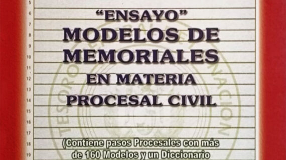"Ensayo" Modelos de memoriales en materia procesal civil
