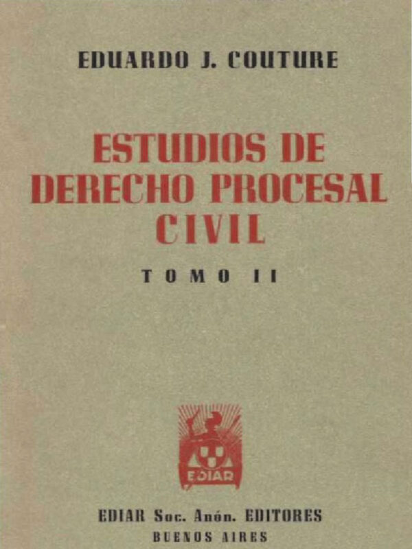 Estudios de derecho procesal civil (3 tomos)