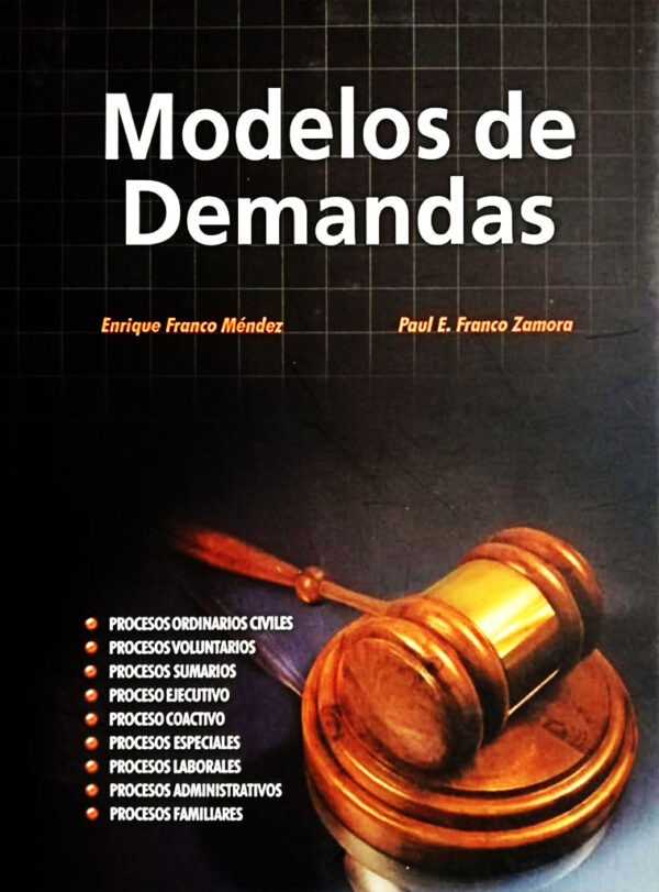 Modelos de demandas Enrique Franco Méndez, Paul E. Franco Zamora