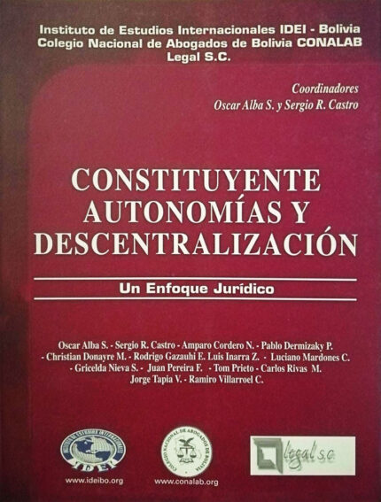 Constituyente autonomías y descentralización