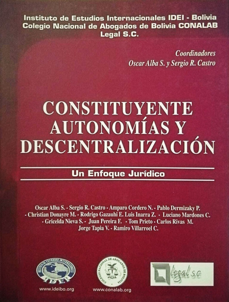 Constituyente autonomías y descentralización