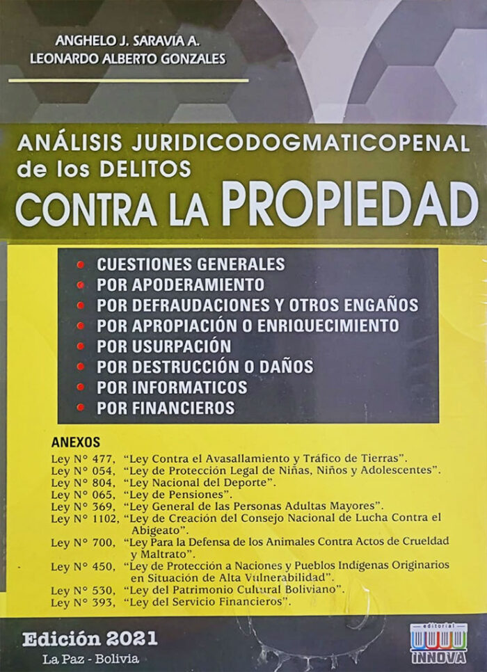 ANALISIS JURIDICO DOGAMTICO PENAL DE LOS DELITOS CONTRA LA PROPIEDAD