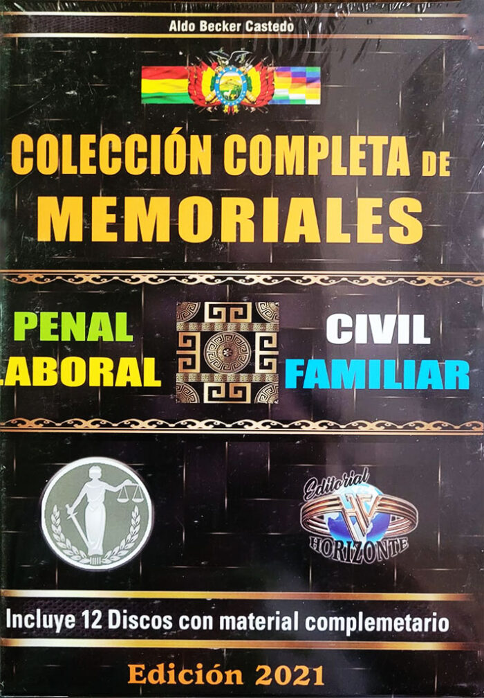 Colección completa de memoriales (penal, laboral, civil y familiar)