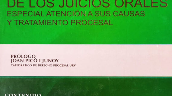 la suspensión de los juicios orales