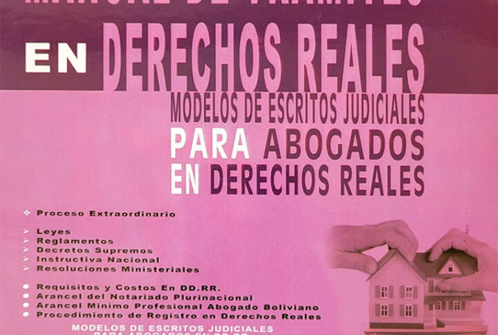 Manual de tramites en derechos reales