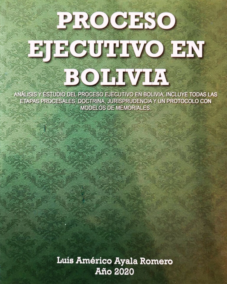 Proceso ejecutivo en Bolivia