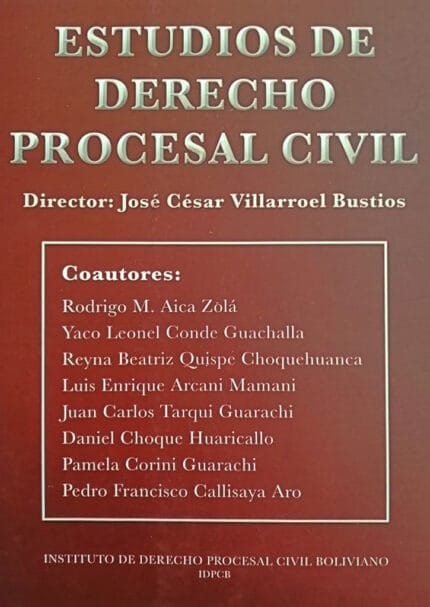 Estudios de Derecho Procesal Civil de José Cesar Villarroel Bustos