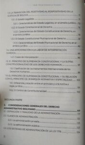 La justicia administrativa en Bolivia