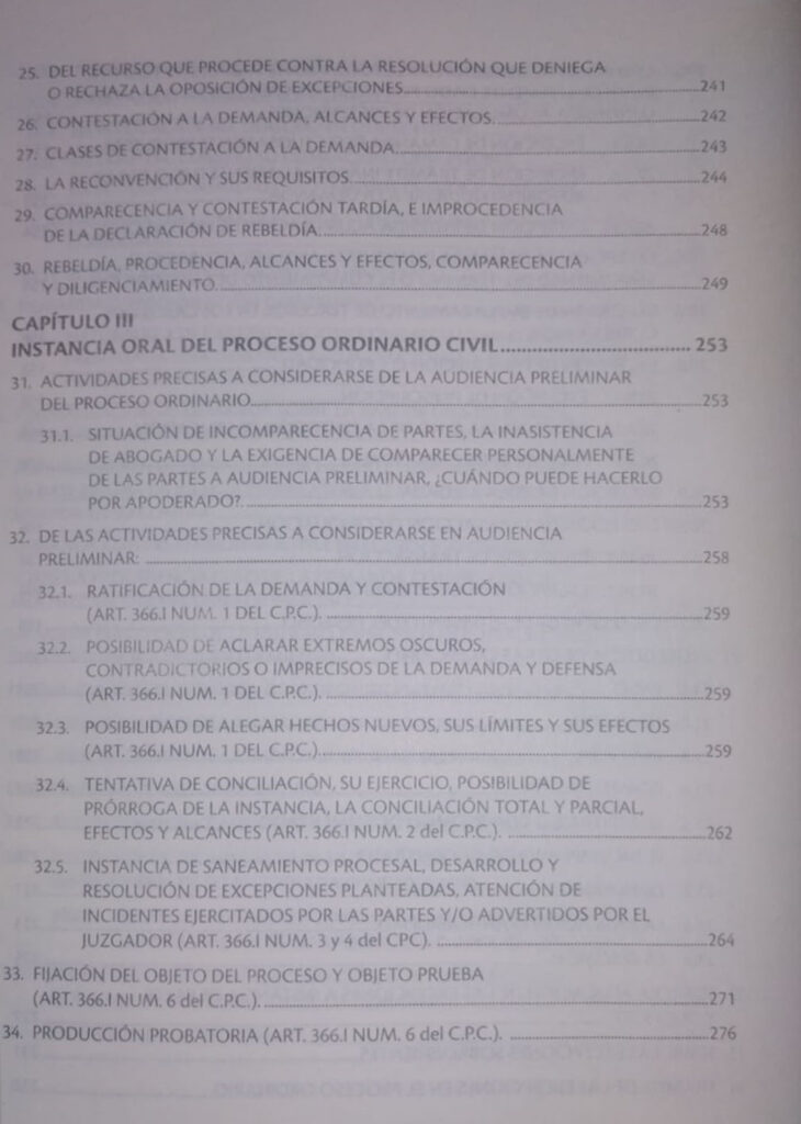 Casos sui generis revelantes en la práctica de la tramitación del proceso ordinario civil, con el código procesal civil ley No 439