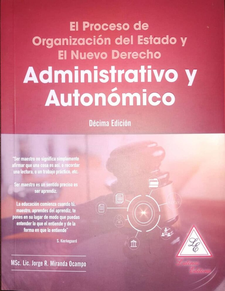 El proceso de organización del estado y el nuevo derecho Administrativo y autonómico